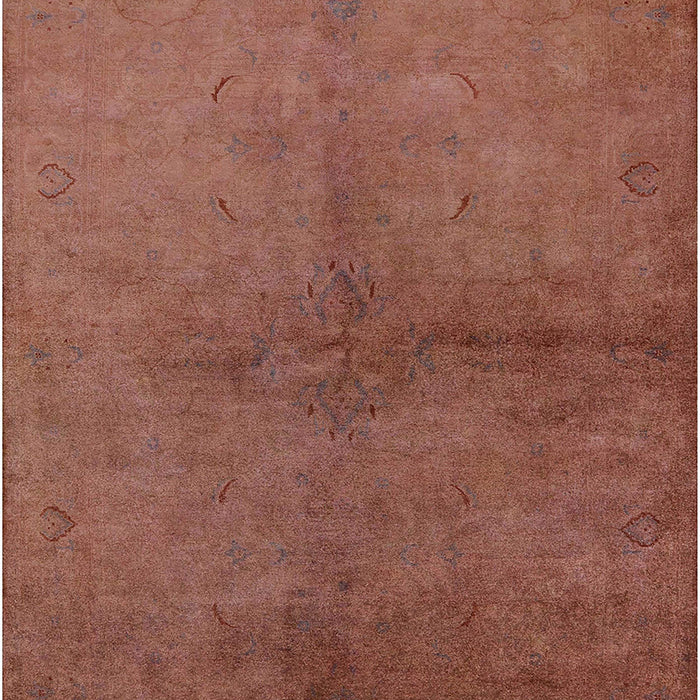 Mid-Century Modern Mahogany Brown Oriental Rug, urb1313