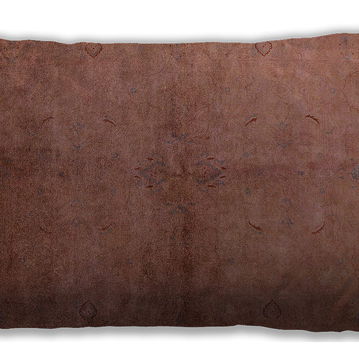 Mid-Century Modern Urban Mahogany Brown Lumbar Throw Pillow, 13 inch by 19 inch, lburb1313