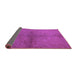 Sideview of Oriental Purple Industrial Rug, urb1313pur