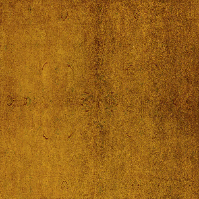 Square Oriental Yellow Industrial Rug, urb1313yw