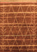 Oriental Orange Industrial Rug, urb1314org