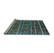 Sideview of Machine Washable Oriental Light Blue Industrial Rug, wshurb1314lblu