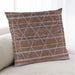 Lifestyle Image of Mid-Century Modern Urban Square Red Brown Throw Pillow, 18 inch by 18 inch, pwurb1314
