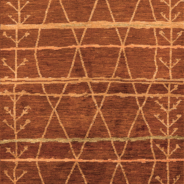 Machine Washable Oriental Orange Industrial Area Rugs, wshurb1314org