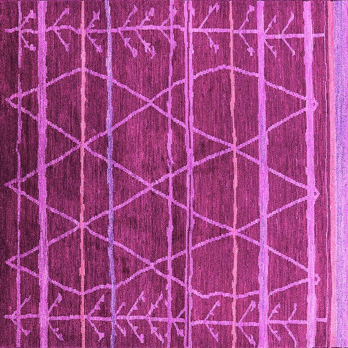 Square Oriental Pink Industrial Rug, urb1314pnk