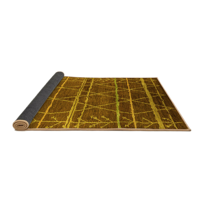 Sideview of Oriental Yellow Industrial Rug, urb1314yw