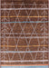 Mid-Century Modern Red Brown Oriental Rug, urb1314