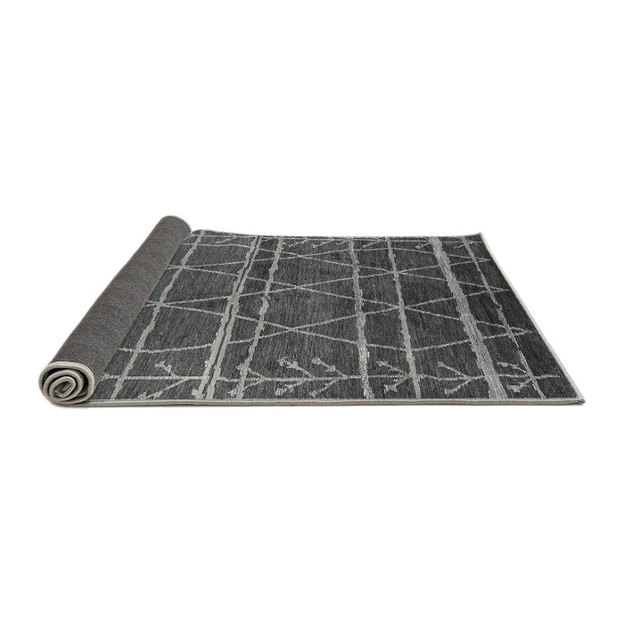 Sideview of Oriental Gray Industrial Rug, urb1314gry