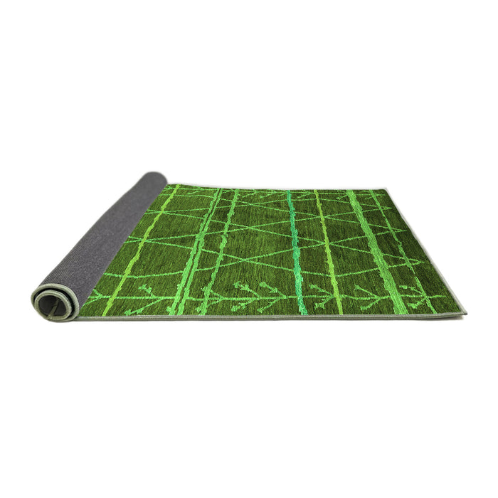 Sideview of Oriental Green Industrial Rug, urb1314grn