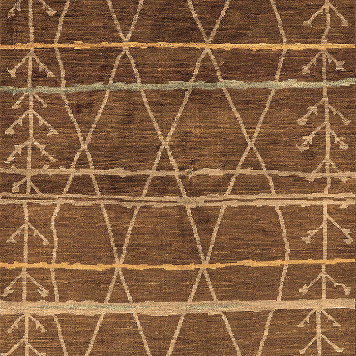 Oriental Brown Industrial Rug, urb1314brn