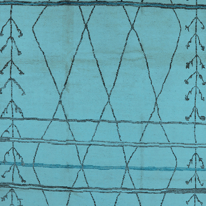 Oriental Light Blue Industrial Rug, urb1315lblu