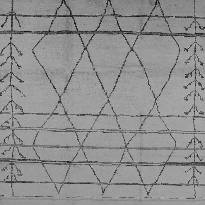 Square Oriental Gray Industrial Rug, urb1315gry