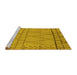 Sideview of Machine Washable Oriental Yellow Industrial Rug, wshurb1315yw