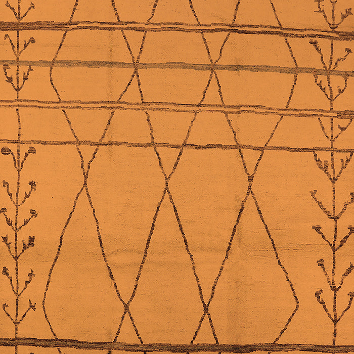 Oriental Orange Industrial Rug, urb1315org