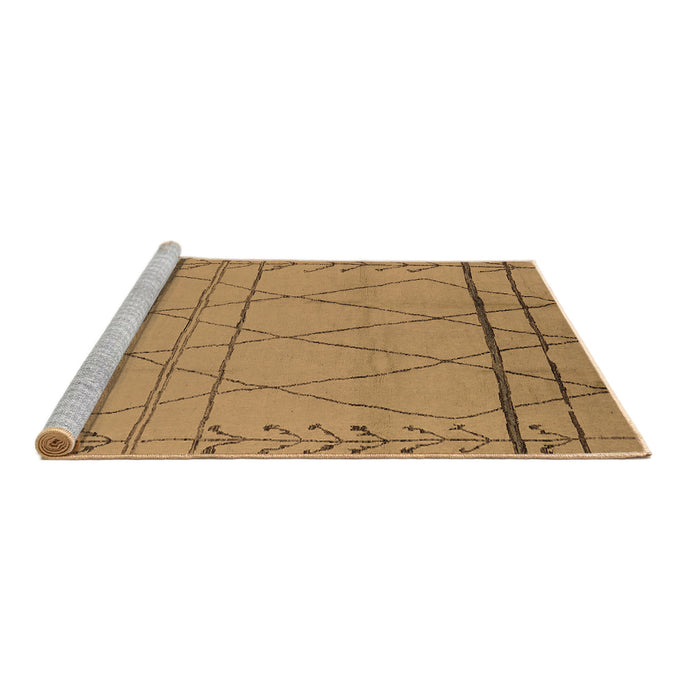 Sideview of Machine Washable Oriental Brown Industrial Rug, wshurb1315brn