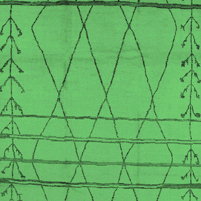 Oriental Emerald Green Industrial Rug, urb1315emgrn