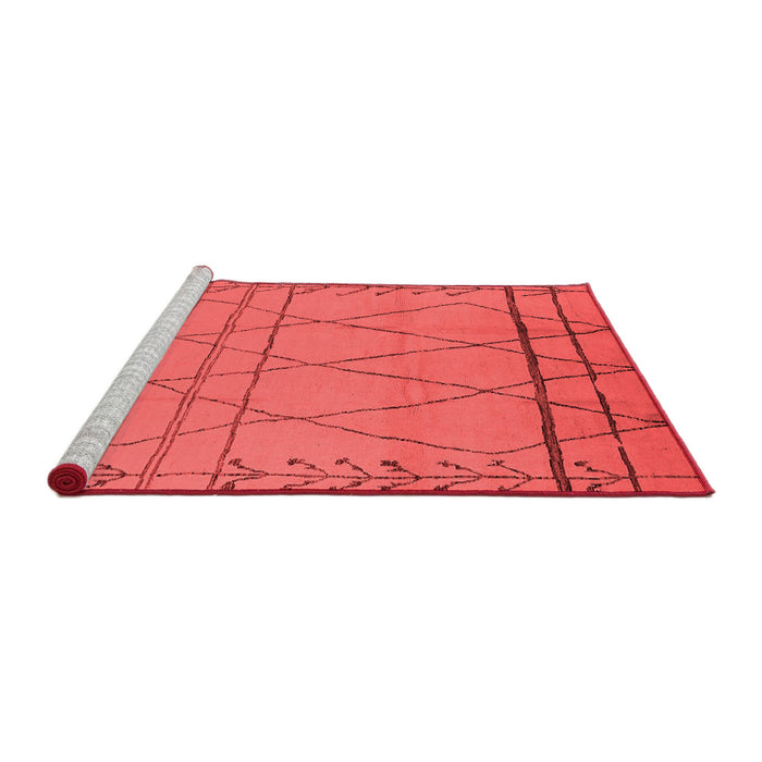 Industrial Red Washable Rugs