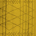 Square Oriental Yellow Industrial Rug, urb1315yw