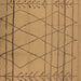 Square Machine Washable Oriental Brown Industrial Rug, wshurb1315brn