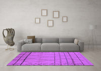 Machine Washable Oriental Purple Industrial Rug, wshurb1315pur