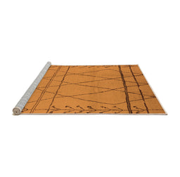 Sideview of Machine Washable Oriental Orange Industrial Area Rugs, wshurb1315org