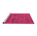 Sideview of Machine Washable Oriental Pink Industrial Rug, wshurb1316pnk
