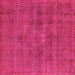 Square Oriental Pink Industrial Rug, urb1316pnk