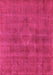 Machine Washable Oriental Pink Industrial Rug, wshurb1316pnk