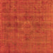 Square Oriental Orange Industrial Rug, urb1316org