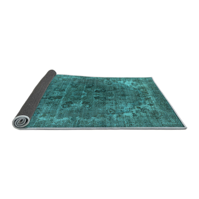 Sideview of Oriental Light Blue Industrial Rug, urb1317lblu