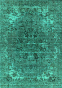 Oriental Turquoise Industrial Rug, urb1317turq