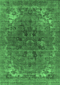 Oriental Emerald Green Industrial Rug, urb1317emgrn