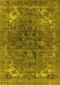 Oriental Yellow Industrial Rug, urb1317yw