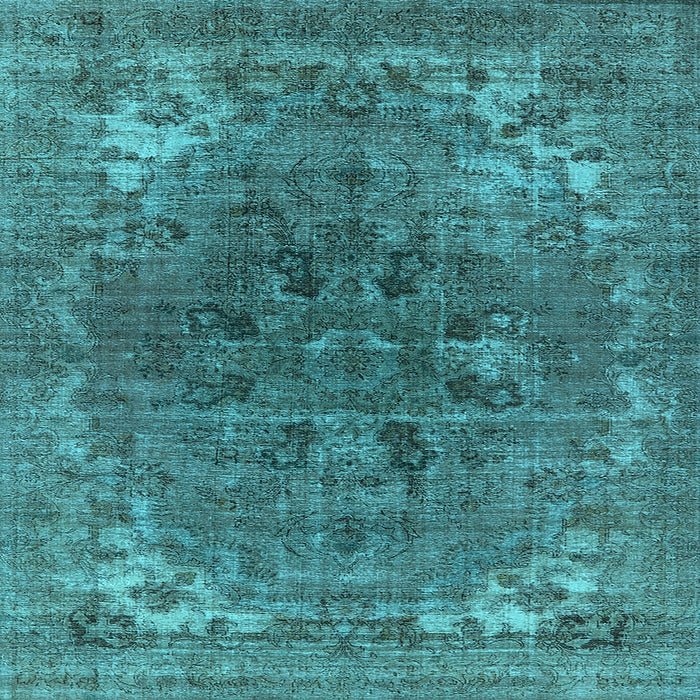 Square Oriental Light Blue Industrial Rug, urb1317lblu