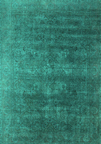 Oriental Turquoise Industrial Rug, urb1318turq