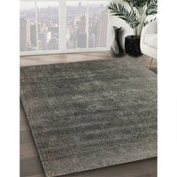 Mid-Century Modern Black Oriental Rug, urb1318