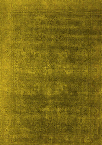 Oriental Yellow Industrial Rug, urb1318yw