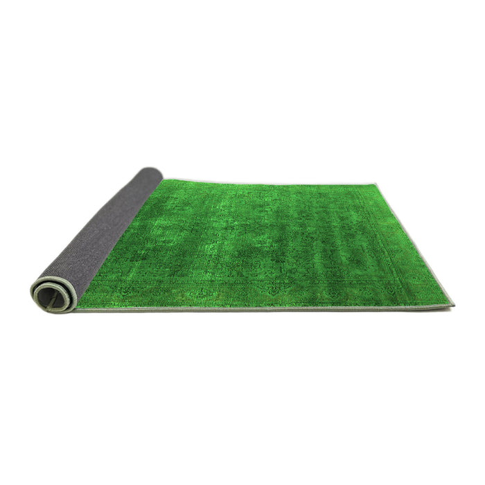 Sideview of Oriental Green Industrial Rug, urb1318grn