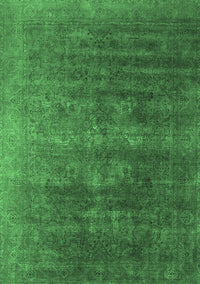 Oriental Emerald Green Industrial Rug, urb1318emgrn