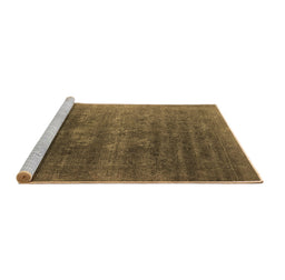 Sideview of Machine Washable Oriental Brown Industrial Rug, wshurb1318brn