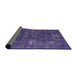 Sideview of Mid-Century Modern Purple Oriental Rug, urb1319