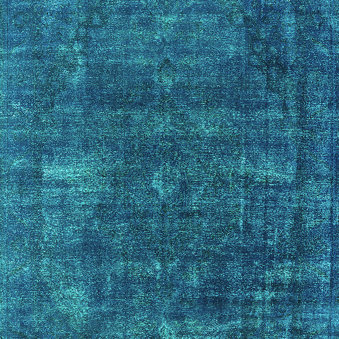 Machine Washable Oriental Turquoise Industrial Area Rugs, wshurb1319turq