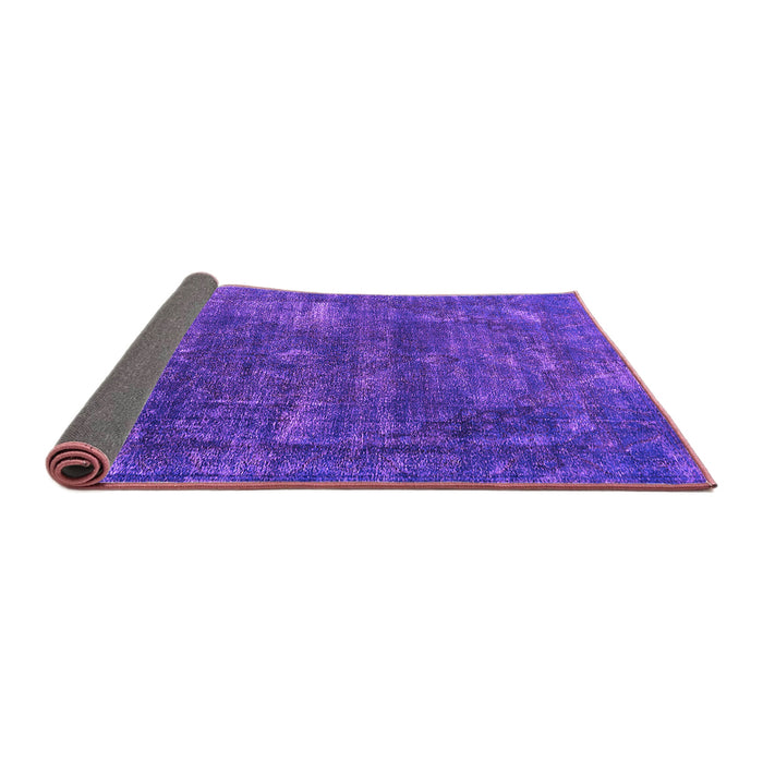 Sideview of Oriental Purple Industrial Rug, urb1319pur