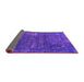 Sideview of Oriental Purple Industrial Rug, urb1319pur