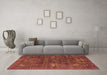 Machine Washable Oriental Orange Industrial Area Rugs in a Living Room, wshurb1319org