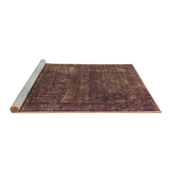Sideview of Machine Washable Oriental Brown Industrial Rug, wshurb1319brn