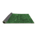 Sideview of Oriental Emerald Green Industrial Rug, urb1319emgrn