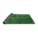 Sideview of Oriental Emerald Green Industrial Rug, urb1320emgrn