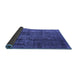 Sideview of Oriental Blue Industrial Rug, urb1320blu