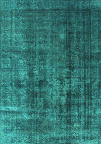 Oriental Turquoise Industrial Rug, urb1320turq